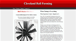 Desktop Screenshot of clevelandrollforming.com